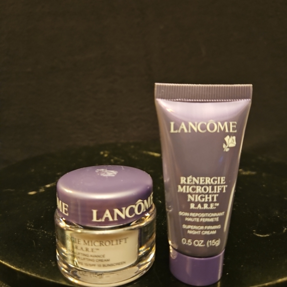 Lancôme Renergie Microlight Night R.A.R.E. .5oz Lot Of 2